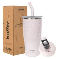 Mug Vaso Termo Agua Cafe 700ml Buffer Acero Inox + Tapas