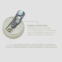 Termo Vaso Mug Termico Cafe 1 Lt Buffer Acero