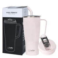 Termo Vaso Mug Termico Cafe 1 Lt Buffer Acero