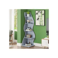 Estantería de 5 Niveles para Libros y Almacenamiento Moderno