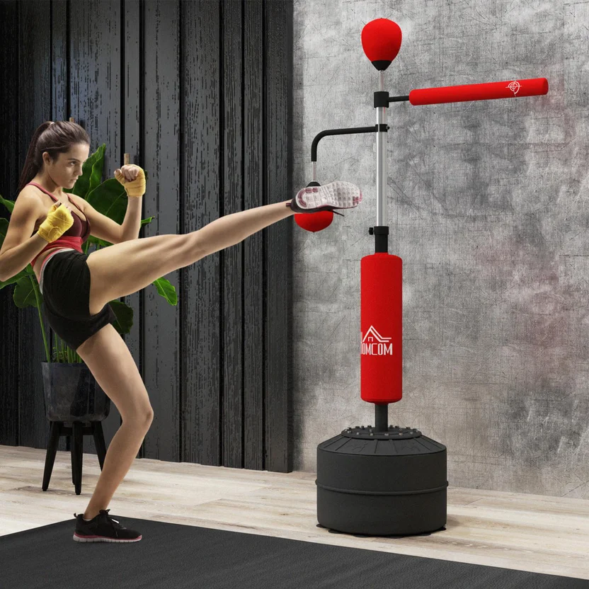 Saco de Boxeo de Velocidad con Soporte Ajustable para Entrenamiento ...