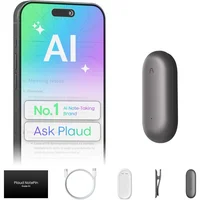 Grabadora De Voz AI Plaud NotePin Con Transcripción Y Memoria De 64 GB Gris