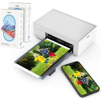 Impresora Fotográfica Inalámbrica Con Paquete De Papel Y Cartuchos Para Teléfonos