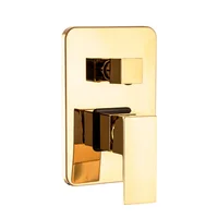 Monocontrol Ducha Rectangular Con Salida A Tina Dorado Consumo 1 l/ciclo