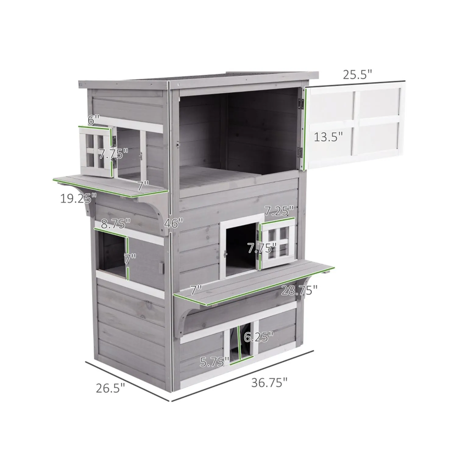 Casa Para Gatos PetHaven Cama Rascador Modelo GH202 3