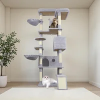 Gimnasio Alto para Gatos con Hamacas Gimnasioes y Plataforma Superior