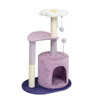 Gimnasio para Gatos Multinivel con Percha Curva y Condominio Acogedor