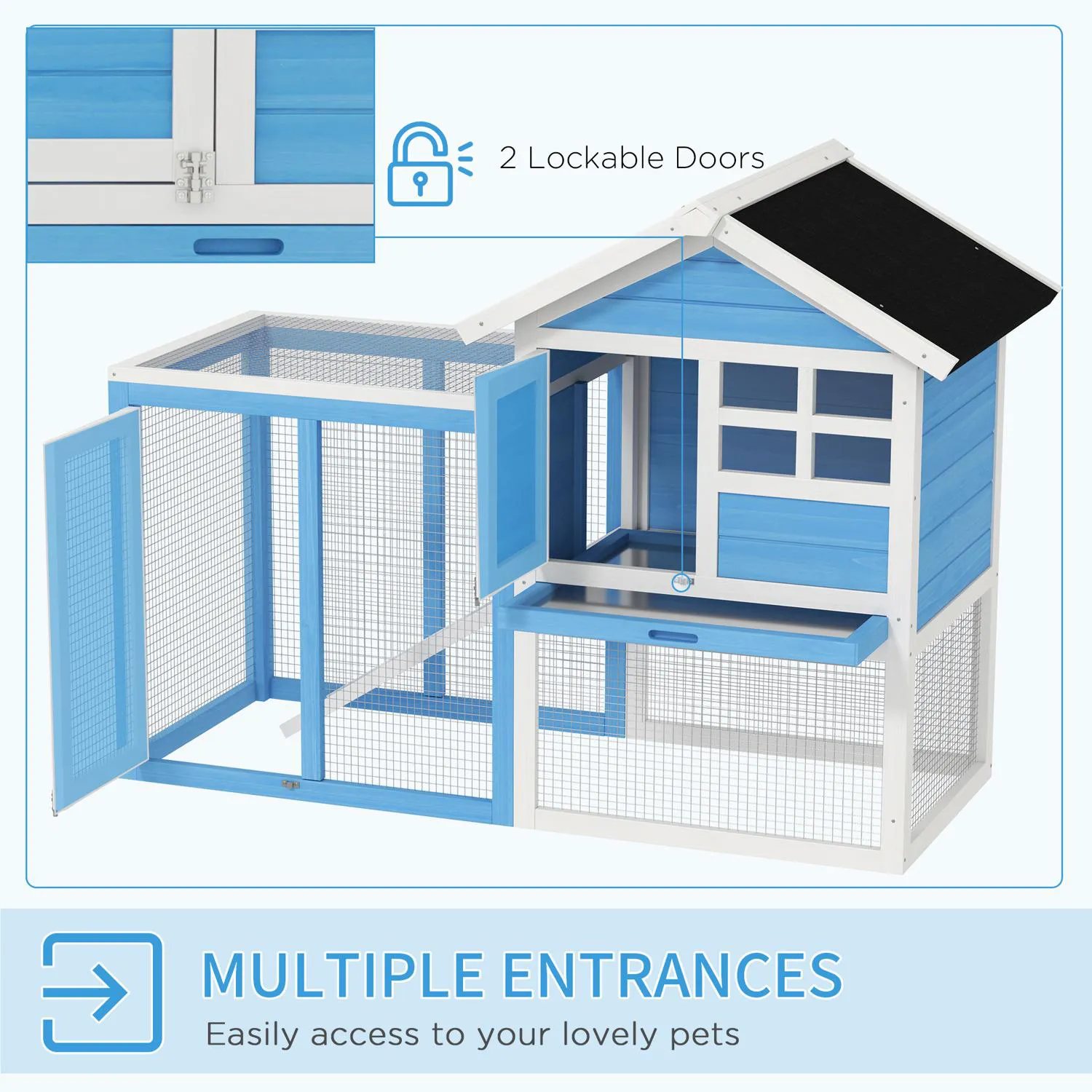 Jaula de Juego para Animales Pequeños Sinbide Plegable y Resistente Modelo SP100 4