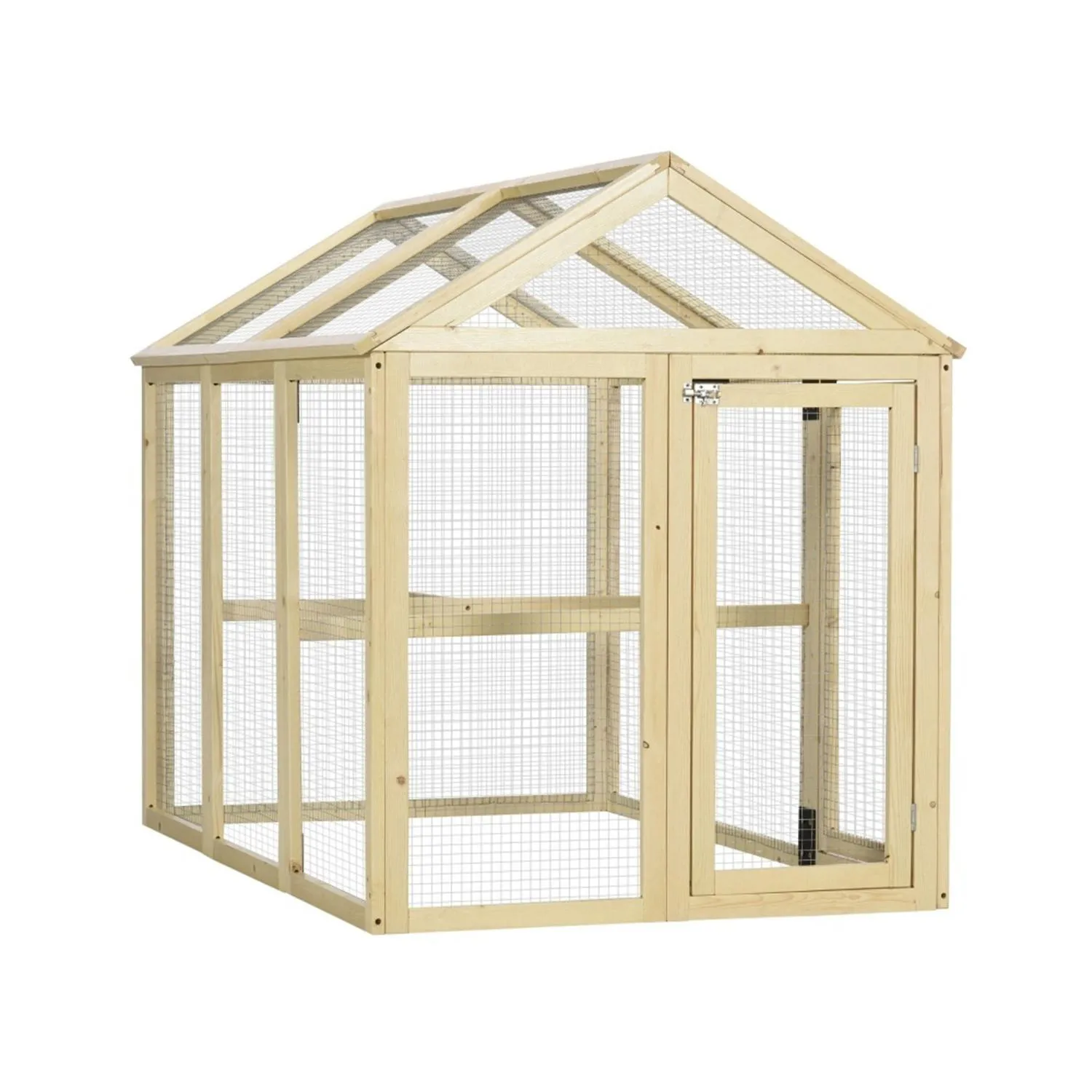 Gallina de Madera Coop Duradera Color Natural Modelo 2023 4