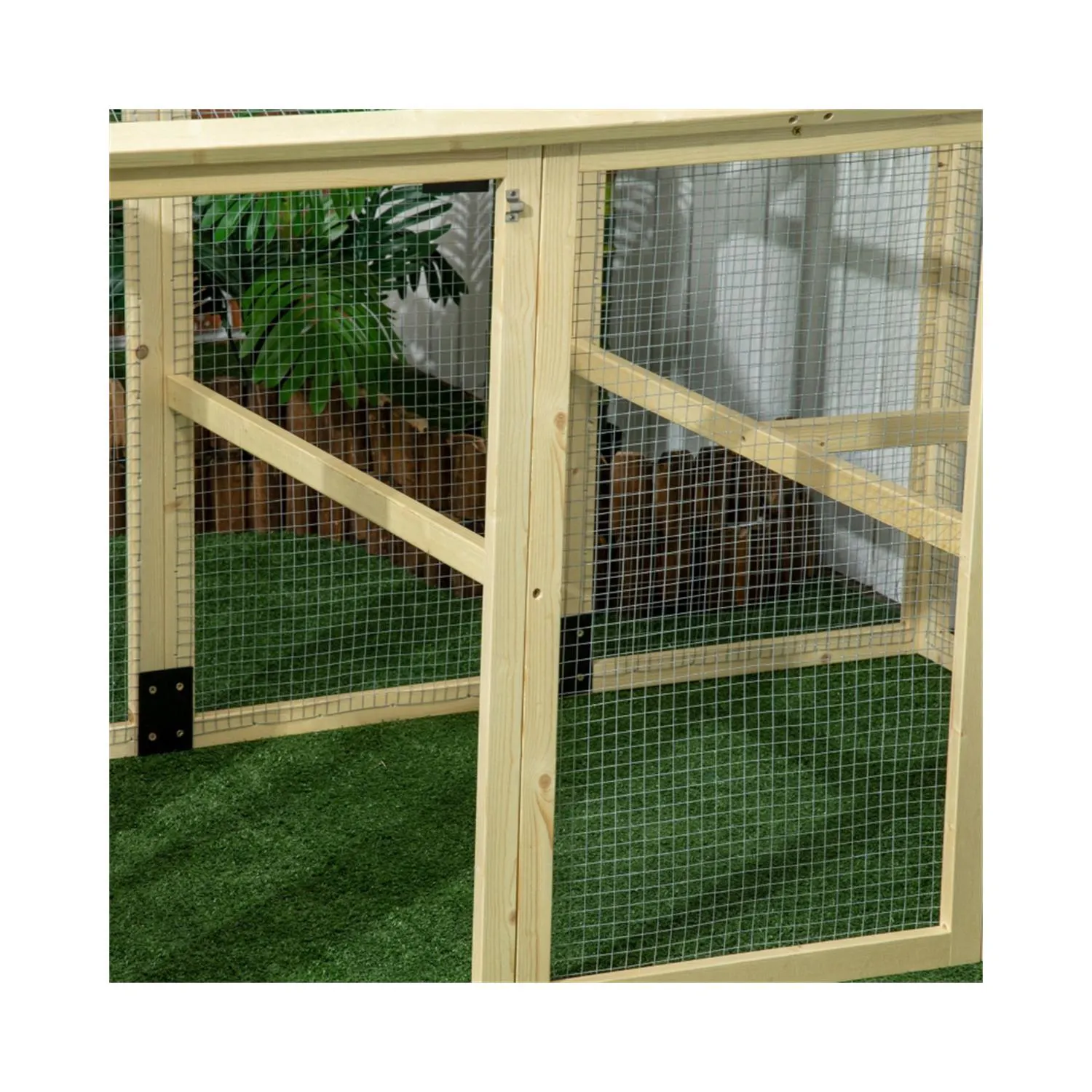 Gallina de Madera Coop Duradera Color Natural Modelo 2023 7
