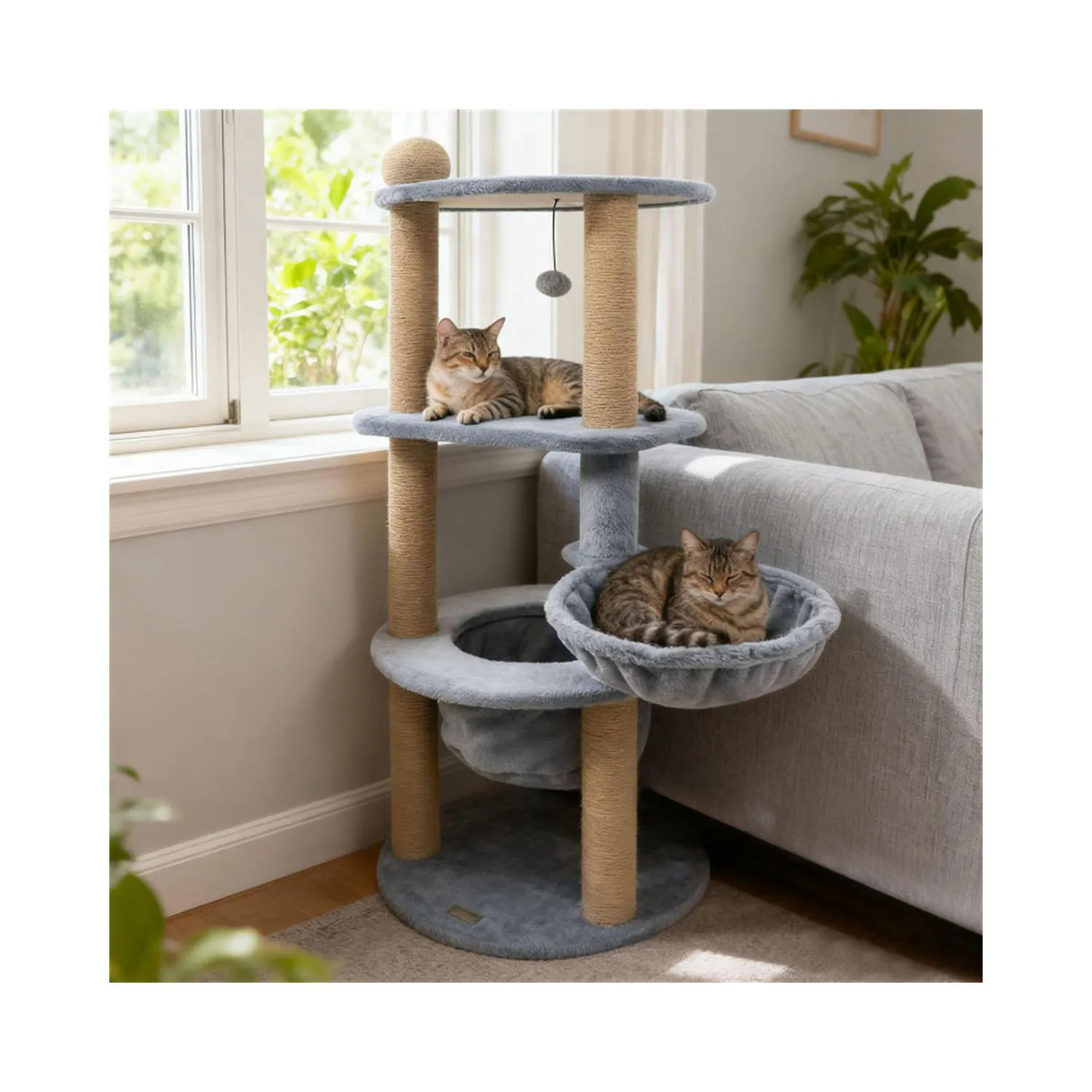 Gimnasio para Gatos Multinivel con Plataformas de Descanso y Gimnasioes 5