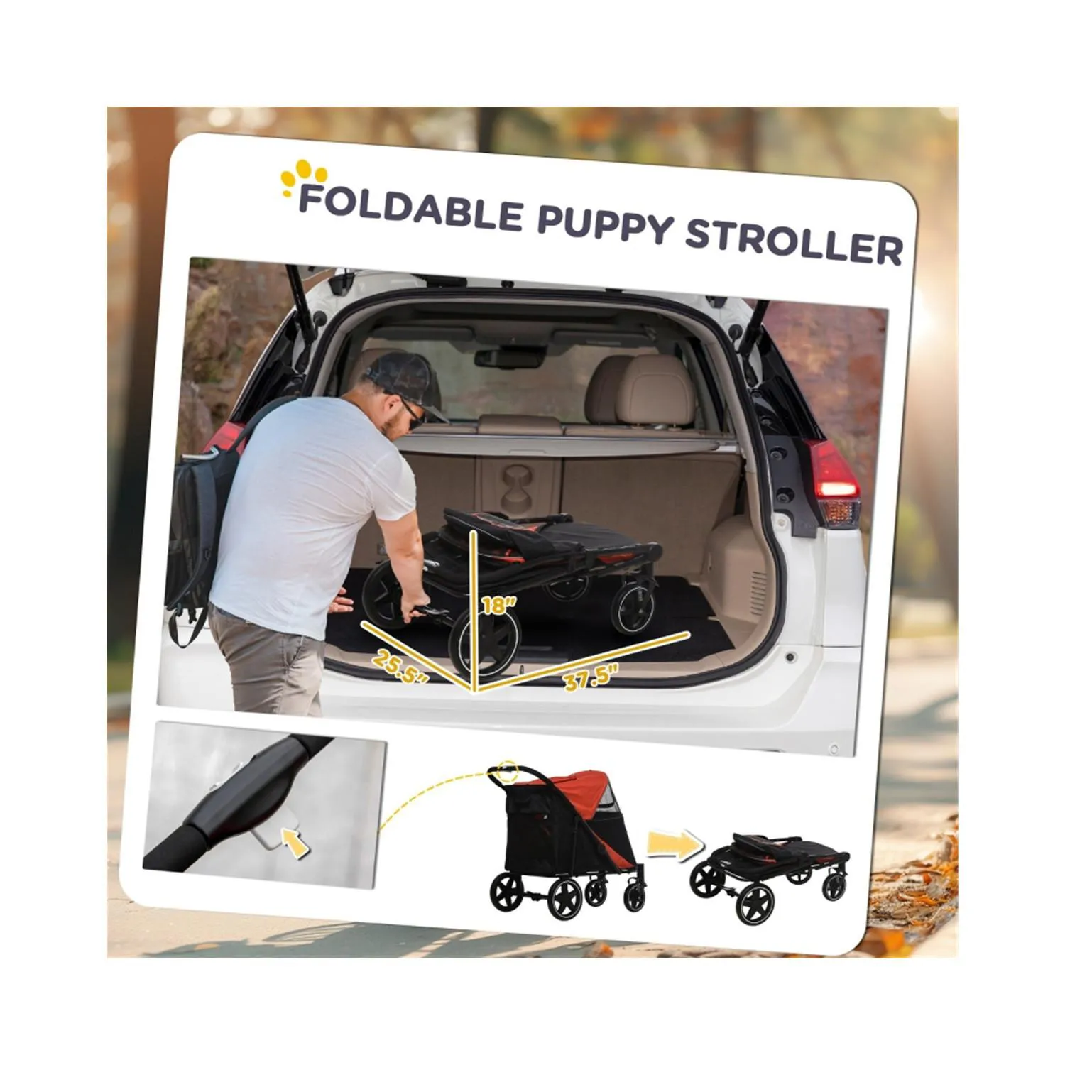 Carriola para Perros Jaula Pequeña Mascota Envío Amazon Modelo X 4