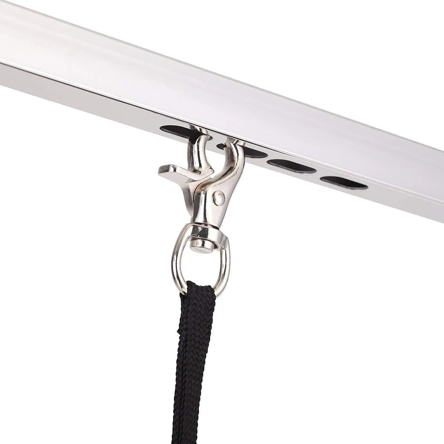 Mesa de Peluquería Canina Profesional Grande Ajustable Portátil con Brazo y Bandeja