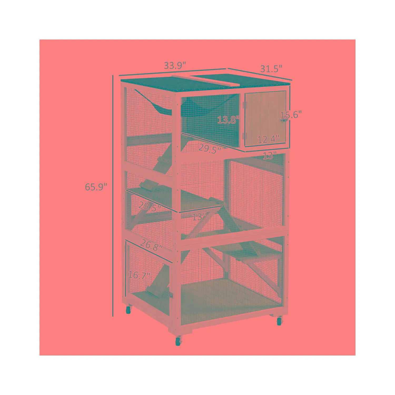 Gato Jaula Pet Cage Duradera y Segura Modelo 2023 3