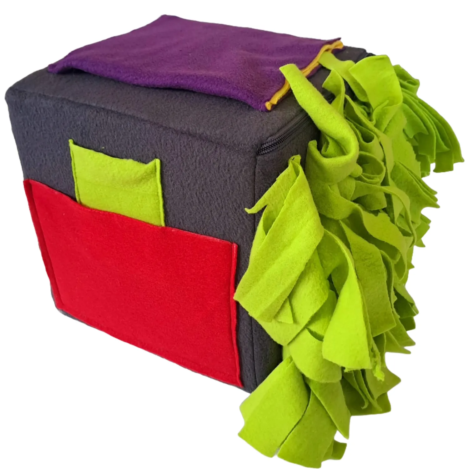 Juego Interactivo Tipo Cubo Para Perros - Compartimientos Para Comida Y Premios 3
