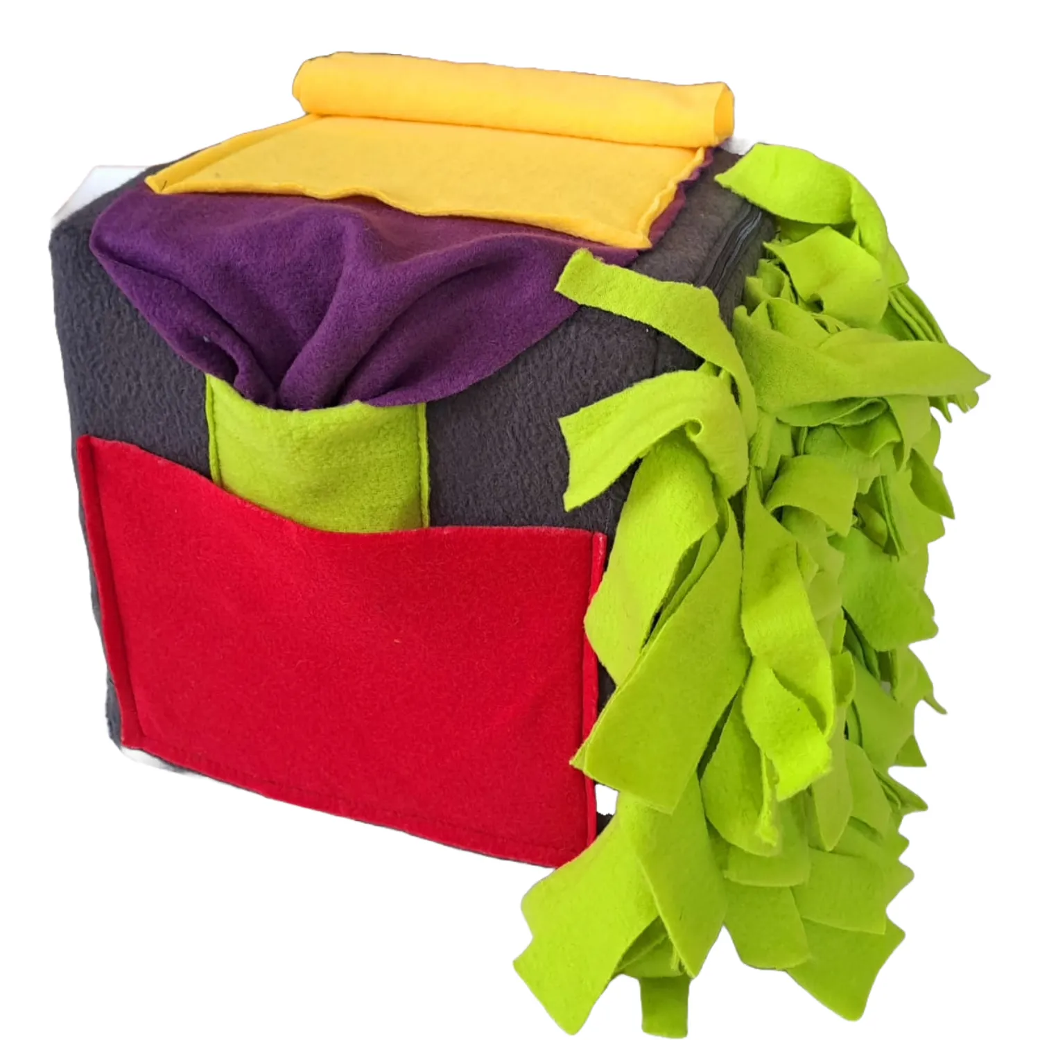 Juego Interactivo Tipo Cubo Para Perros - Compartimientos Para Comida Y Premios 5