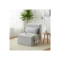 Sofá Cama Plegable Convertible Con Almohada Para Sala Dormitorio Y Apartamento