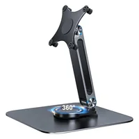 Soporte VESA Para Monitor Portátil Con Base Giratoria De Aluminio Negro