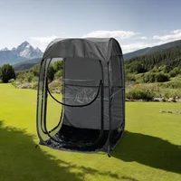 Toldo Plegable Tipo Refugio Deportivo Portátil Color Negro