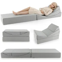 Sofá Cama Plegable Convertible De Lino Para Sala Dormitorio Y Viajes