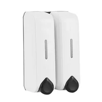Dispensador Jabón Doble Blanco