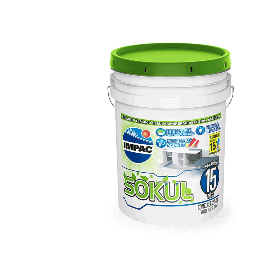 Impermeable Impac Sokul 15 Blanco Cuñete 19 Litros - Homecenter.com.co