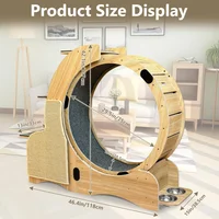 Rueda de Ejercicio para Gatos 5 en 1 Madera Grande