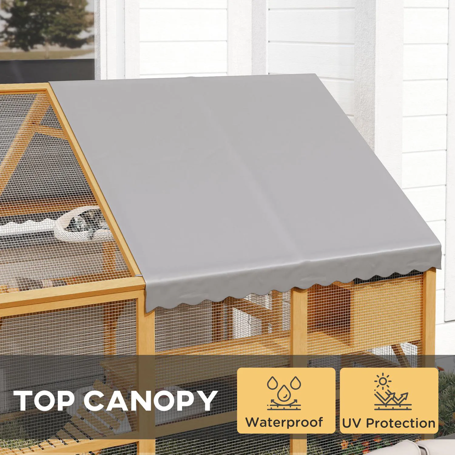 Gimnasio para Gatos Happy Paws 3 Niveles Modelo 2023 Color Gris Medidas 60x60x150 cm 5