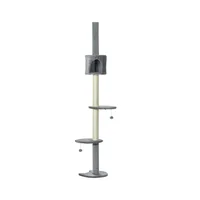 Gimnasio Vertical para Gatos de Piso a Techo con 4 Niveles