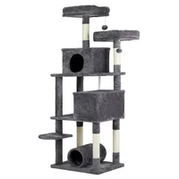 Gimnasio para Gatos de Interior de 165 cm con Gimnasio Multinivel y Zona de Juego