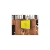 Gabinete Flotante Eiffel Comodidad En Manhattan Amarillo Con Estantes 72 x 72 x 38 Cm