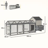 Gallinero de Alta Capacidad Resistente Modelo Promax Carpa