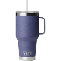 Vaso de Acero Inoxidable Polvo Lunar con Asa y Popote Aislado al Vacío