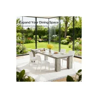 Mesa de Comedor Extra Larga con Estilo Rústico para Reuniones Familiares