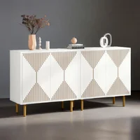 Gabinete de Cocina con Gran Capacidad y Diseño Clásico Moderno