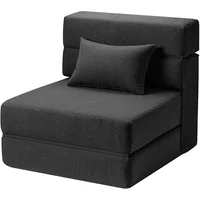 Sofá Cama Plegable Individual de Espuma Viscoelástica con Diseño Multifuncional
