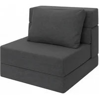 Colchón Plegable Ressainic Gris Oscuro Convertible con Pana Suave y Espuma Firme