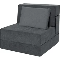 Silla Sofá Cama Plegable Ressainic con Almohada para Espacios Multifuncionales