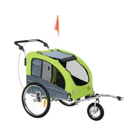 Coche 2 en 1 para perros medianos con uso como remolque