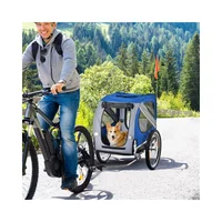 Coche para Perros Medianos con Ruedas Todo Terreno y Ventilación Total