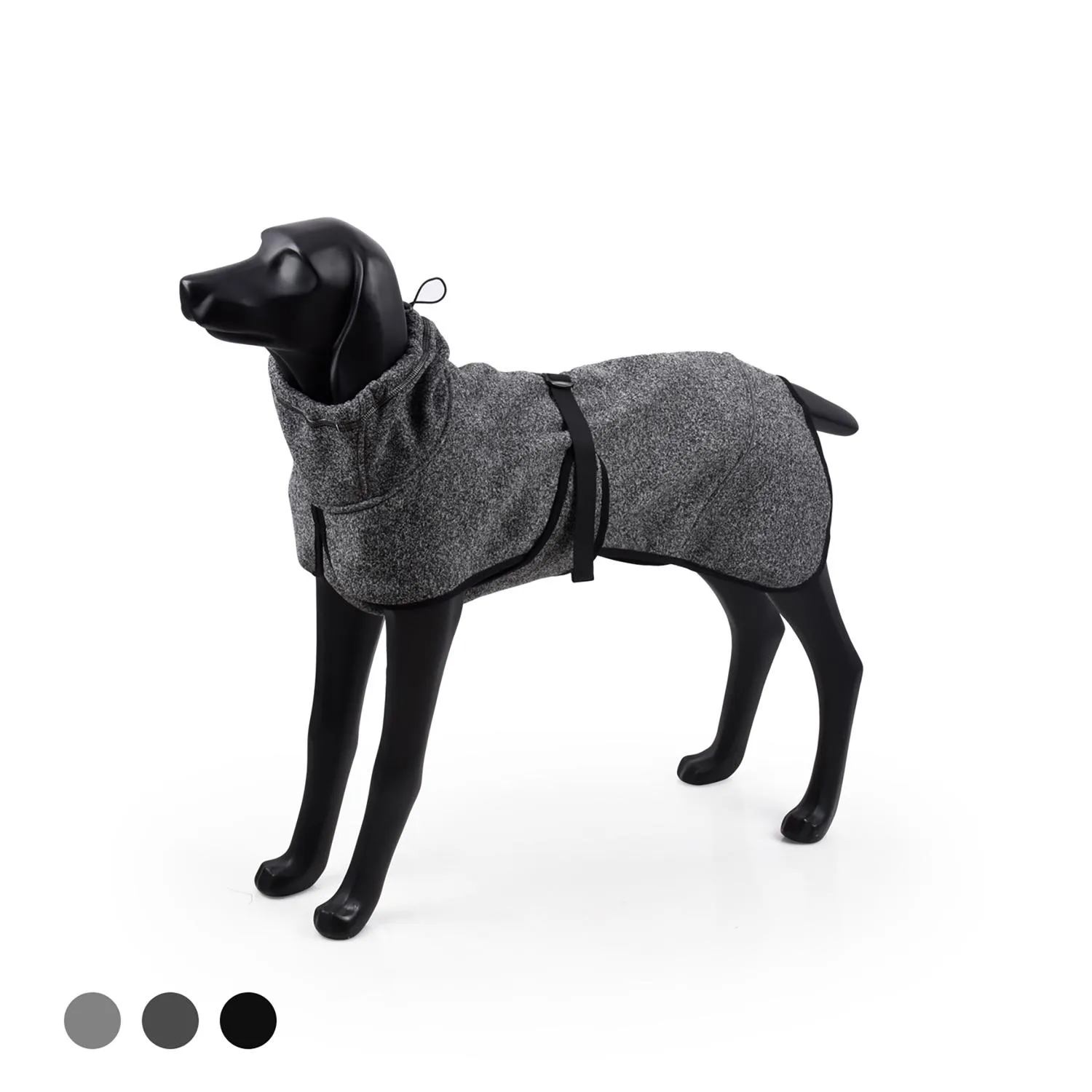 Chaqueta Softshell Impermeable para Perros con Cuello Alto Deportivo