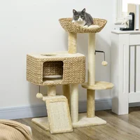 Gimnasio Compacto para Gatos con Espacio de Juego y Descanso