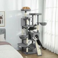 Arbol para gatos de interior con estructura estable y diseño funcional