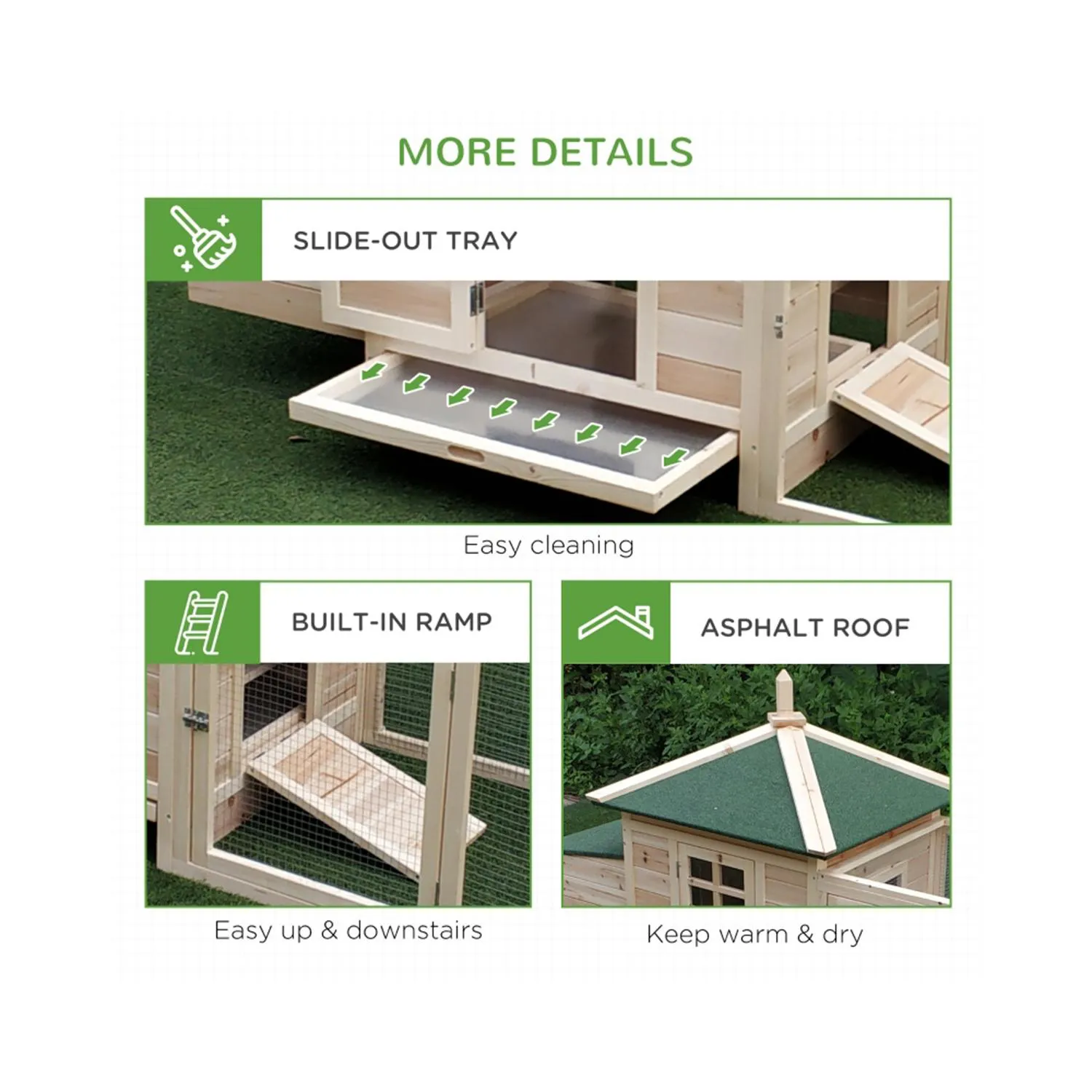 Gallinero de Madera Resistente con Envío Amazon Fácil de Montar 5