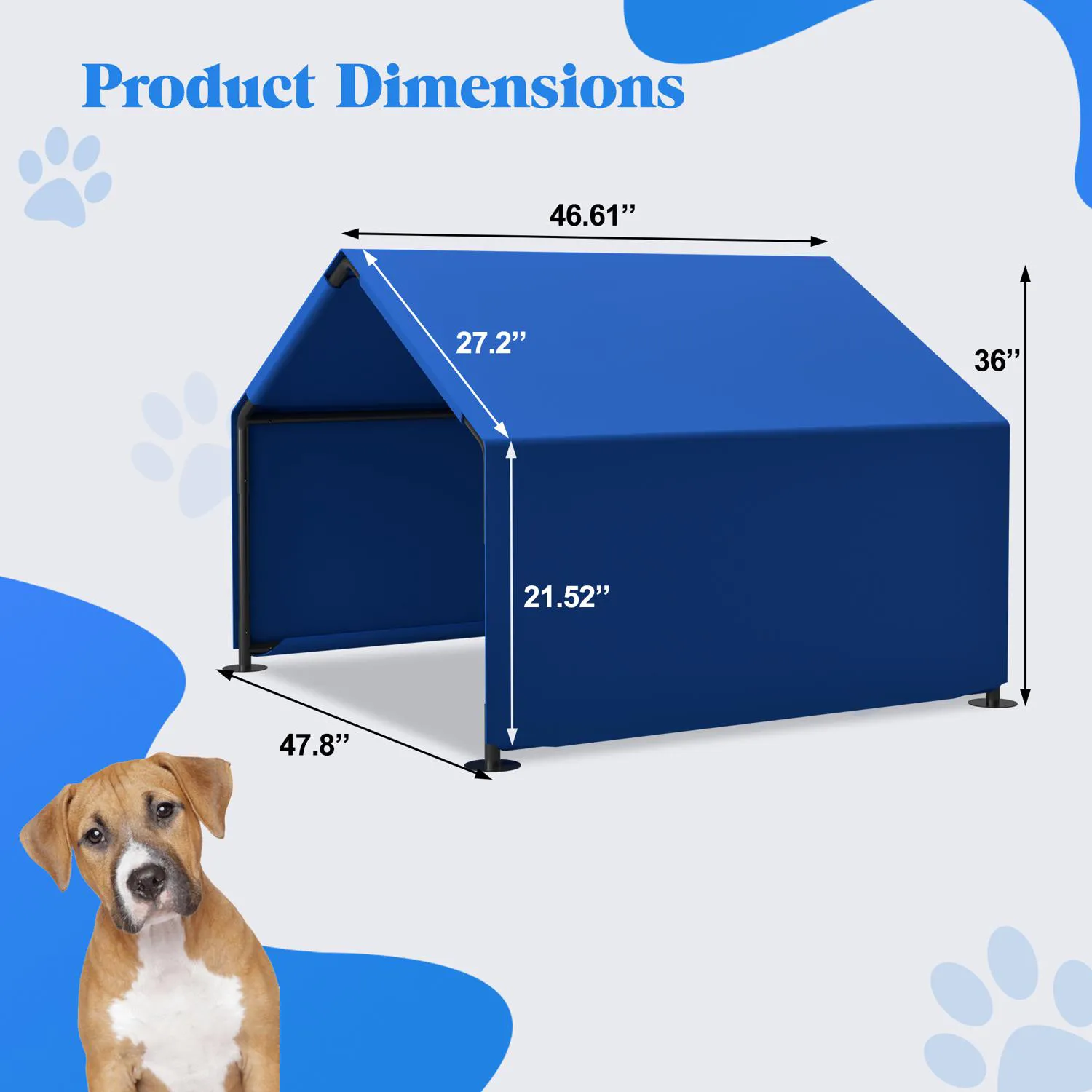 Tienda Impermeable con Protección Solar para Perros Pequeños y Medianos