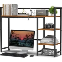Estante Organizador de Escritorio  con Soporte para Monitor y Almacenamiento
