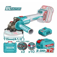 Pulidora Inalámbrica 4 1/2 Pulgadas 900W + Batería 2.0 Ah + Cargador Total