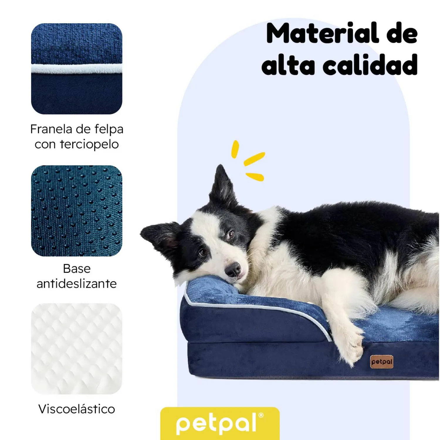 Cama para Perro Mascota Impermeable Lavable Petpal Mediana 6