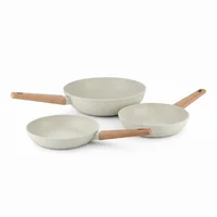 Set X 3 Sartenes Naturally (Sartén 20 y 24cms Mas Wok 28cms)