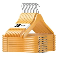 Ganchos de Ropa Madera Casatua Antideslizante Set x 20